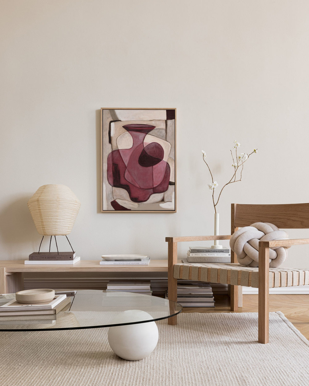 Bordeaux Vase Canvas print