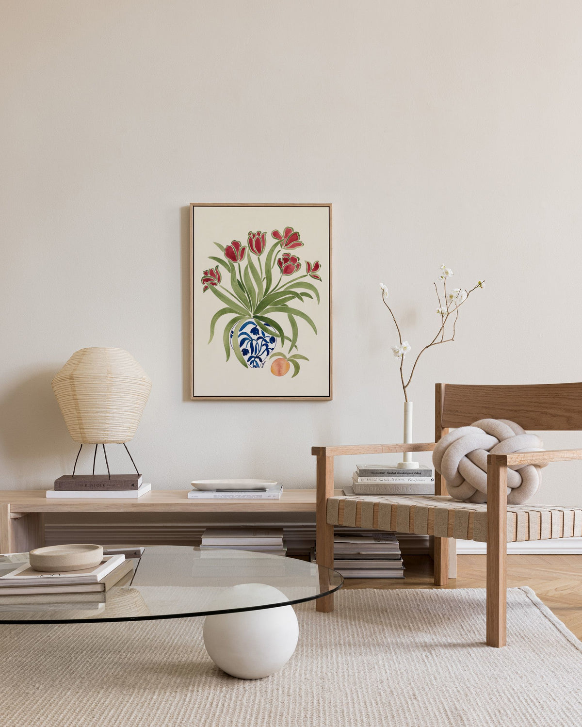 La Poire - Red Tulips Canvas print