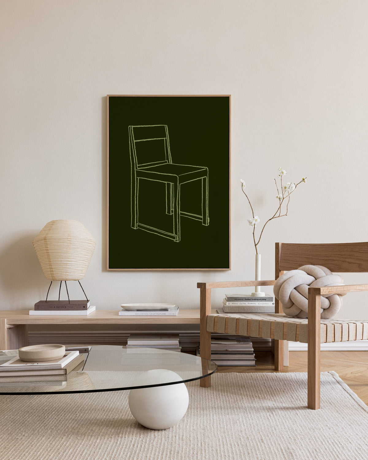 Chair Illustration Canvas print