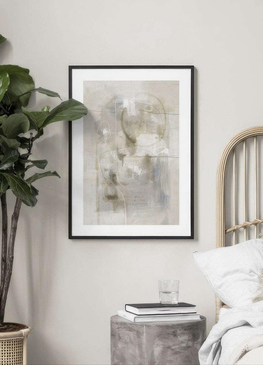 Beige Impression No1 Print