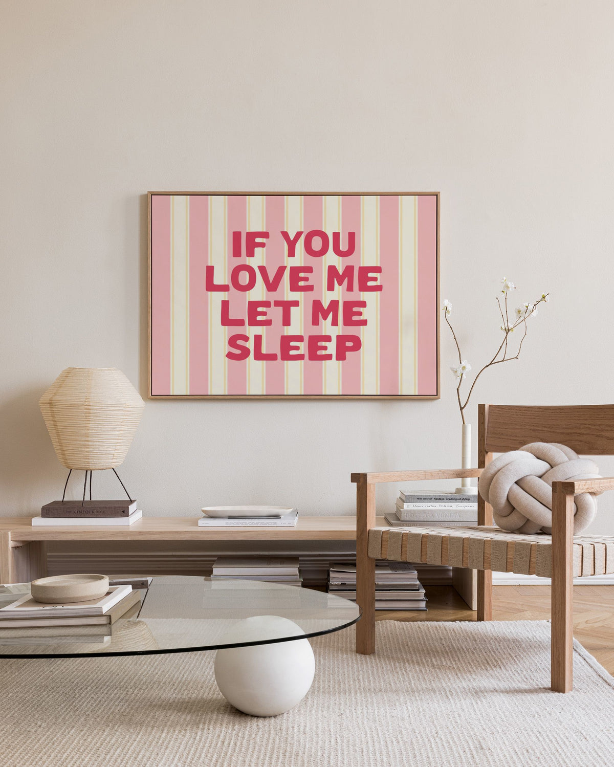 Let Me Sleep Canvas print