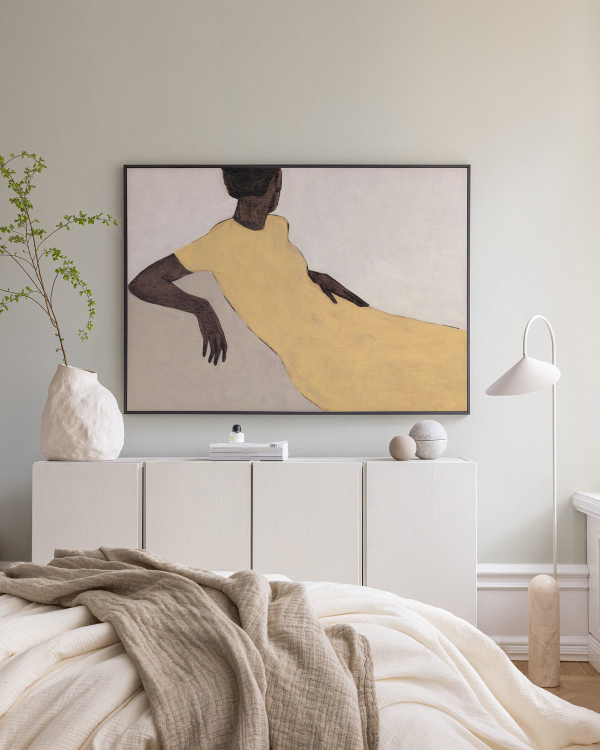 Yellow Dress Canvas print