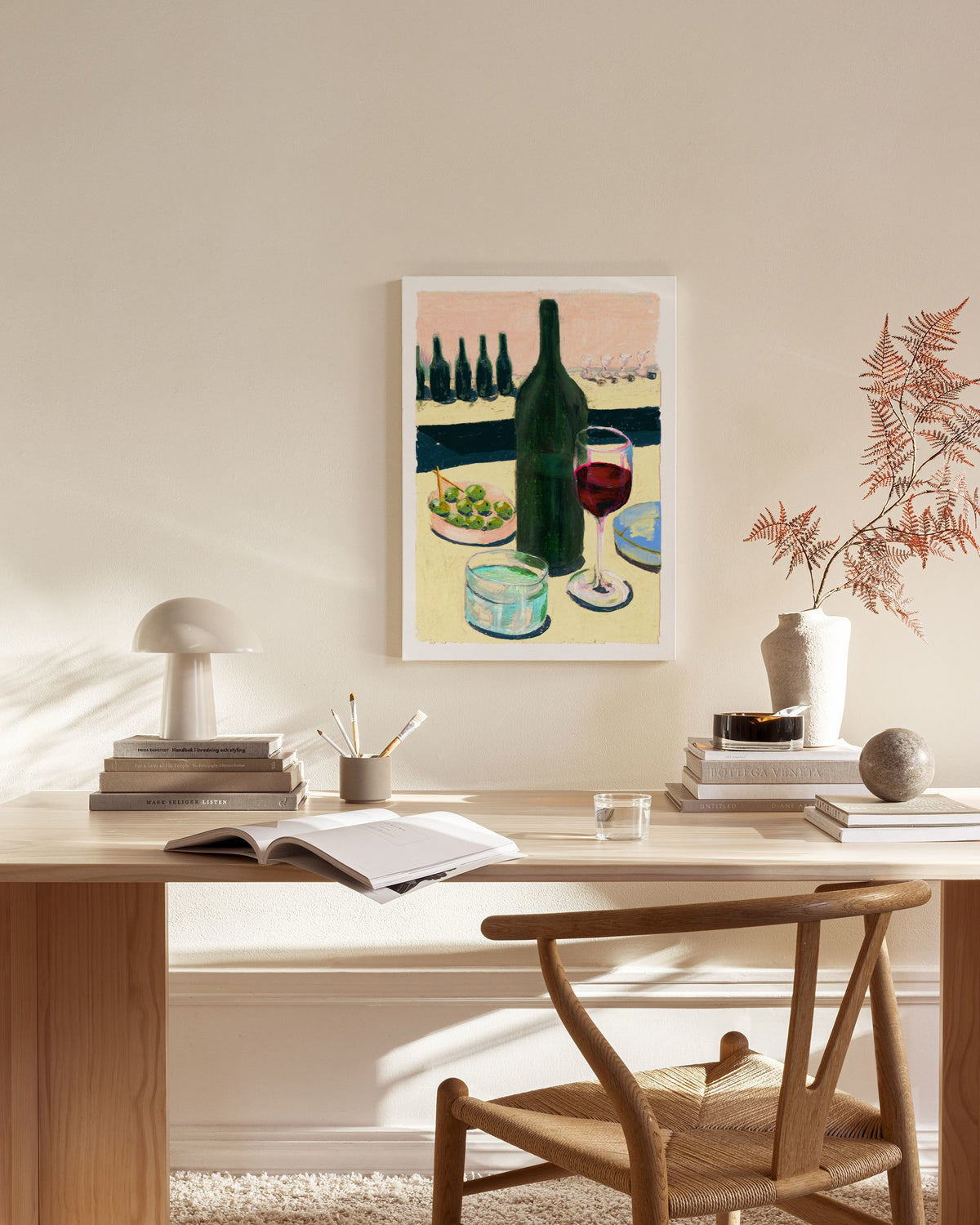 Laura Page - Glass of Wine Canvas print