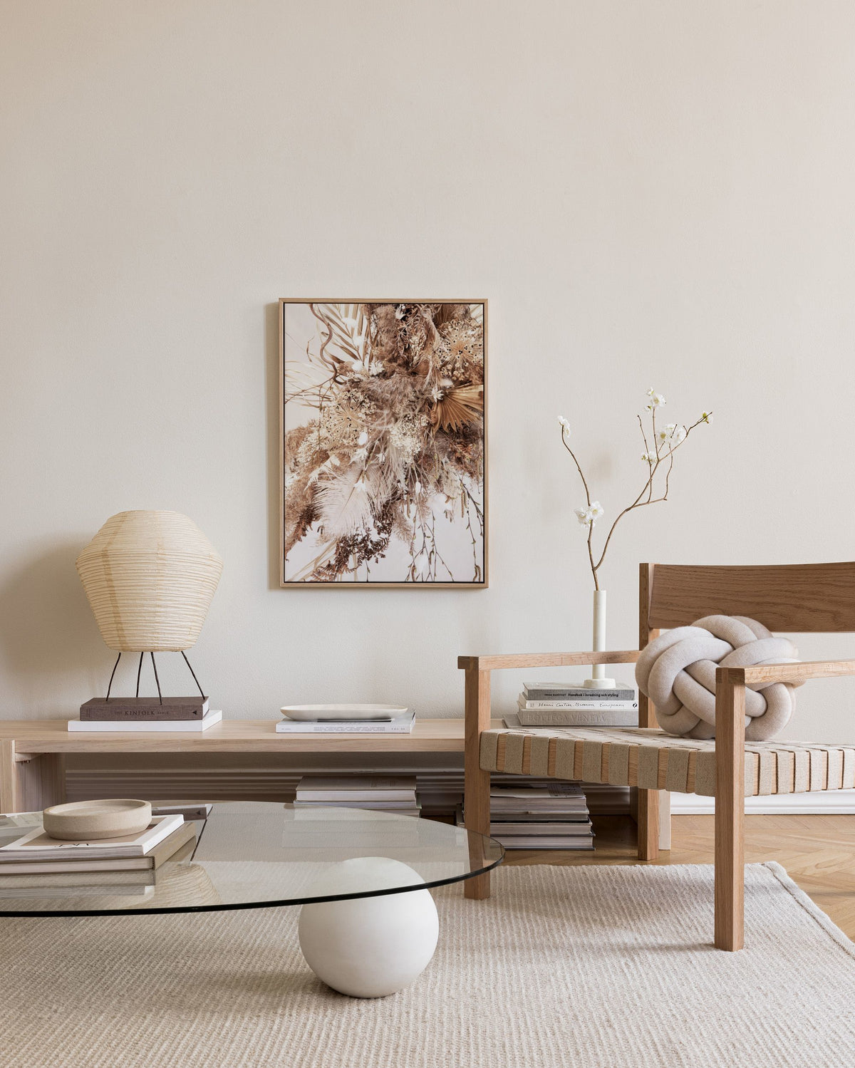 Dried Dream Beige No1 Canvas print