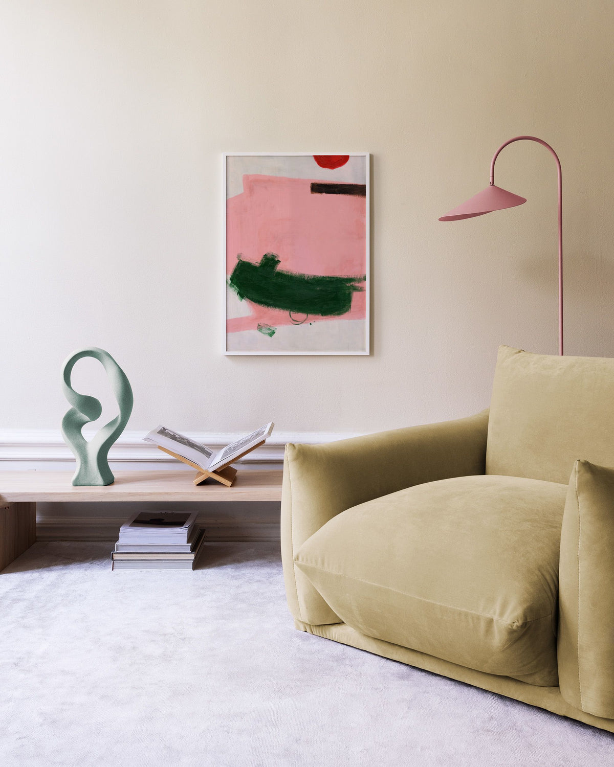 Green Strokes Print