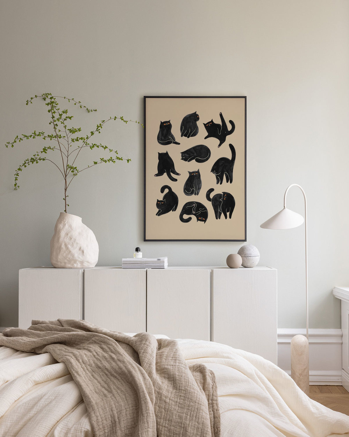 Kitty Yoga Canvas print