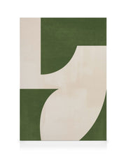 Green Graphic Forms No1 Canvas print