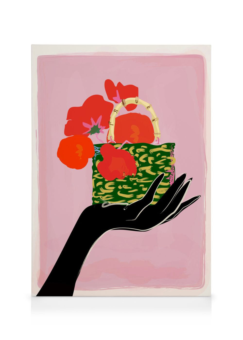Rachel Joanis - Poppies in Handbag Canvas print