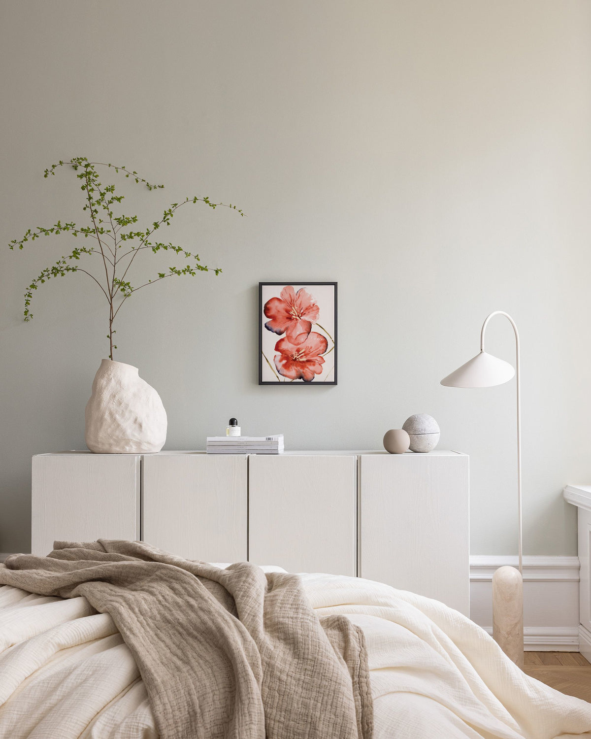 Soft Red Flowers Canvas print
