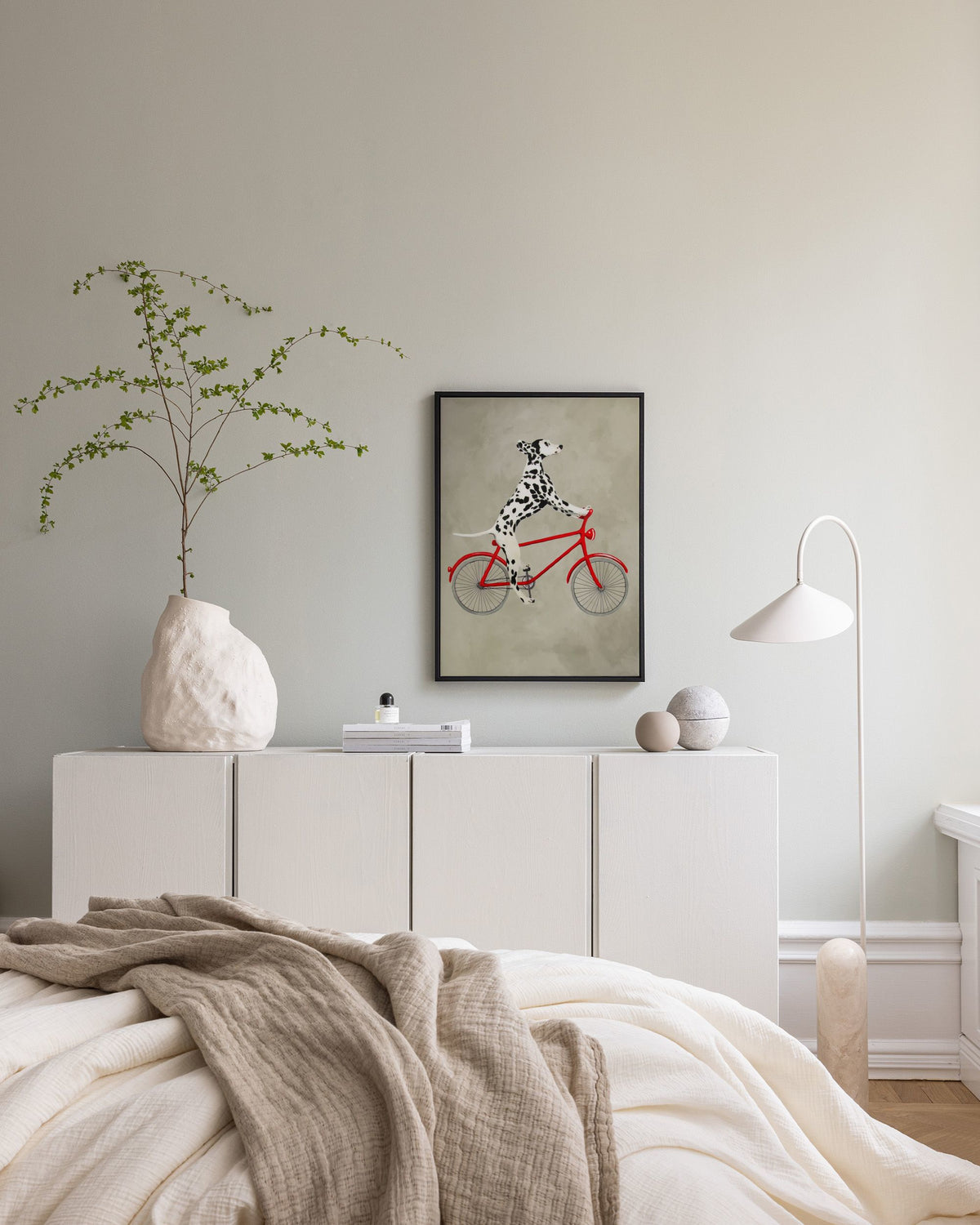 Coco De Paris - Dalmatian on Bicycle Canvas print