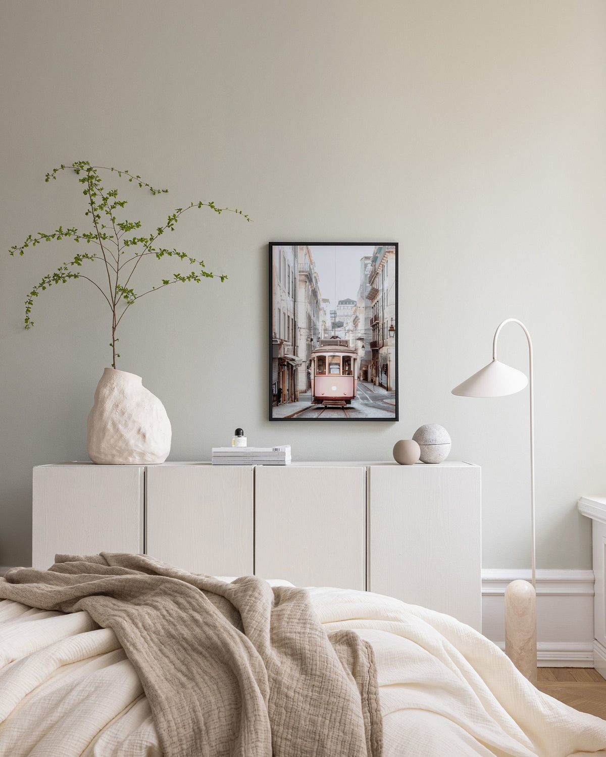 Downtown Tram Canvas print
