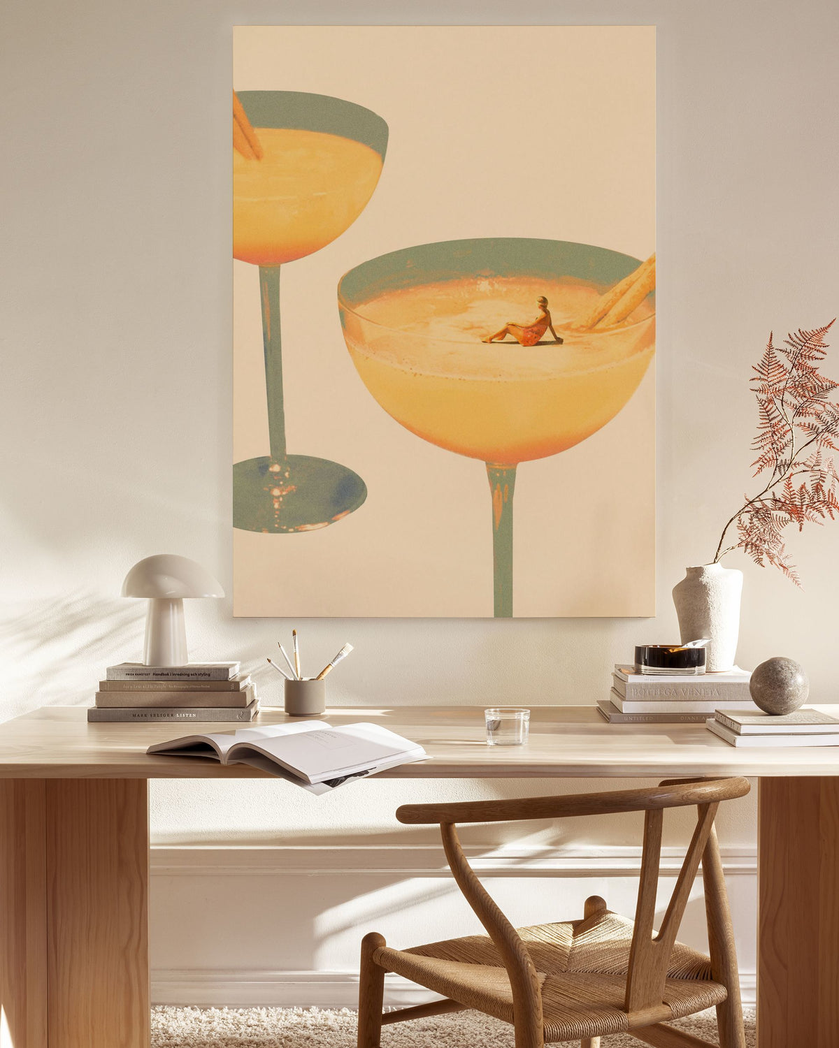 Maarten Leon - Holiday in a Glass No1 Canvas print