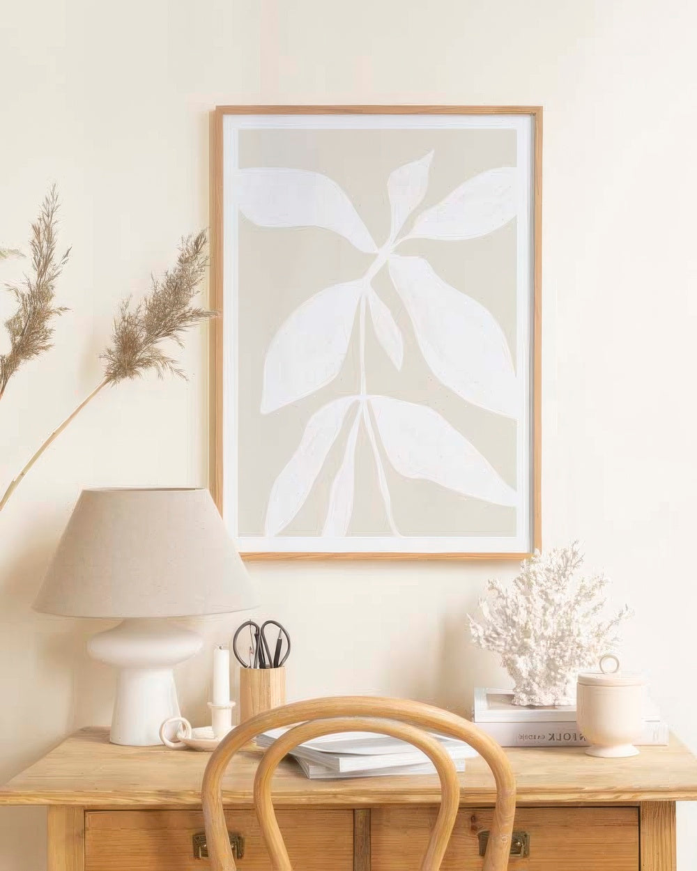 White Botanical No1 Print