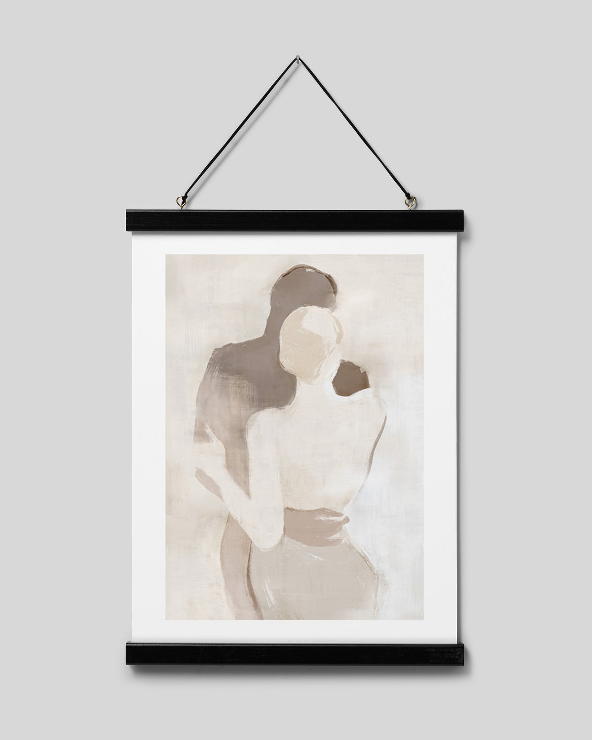 Poster hanger black 31 cm, magnet fastener