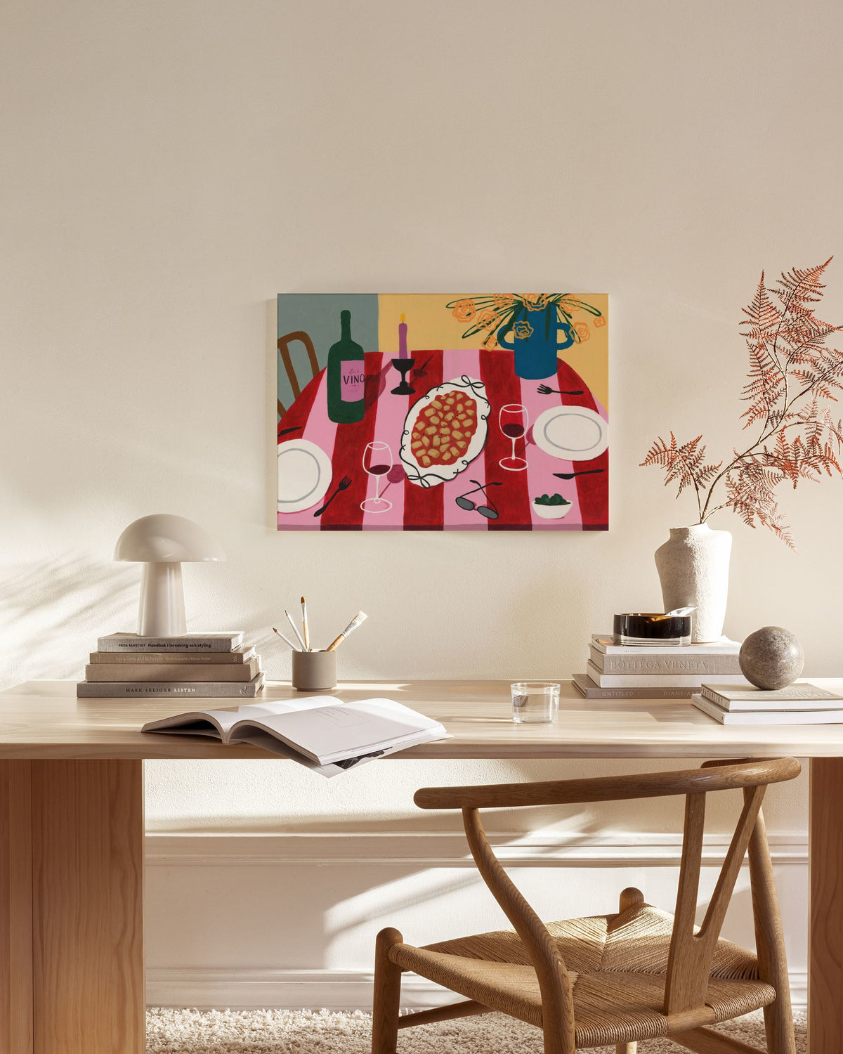 Girl Dinner Canvas print