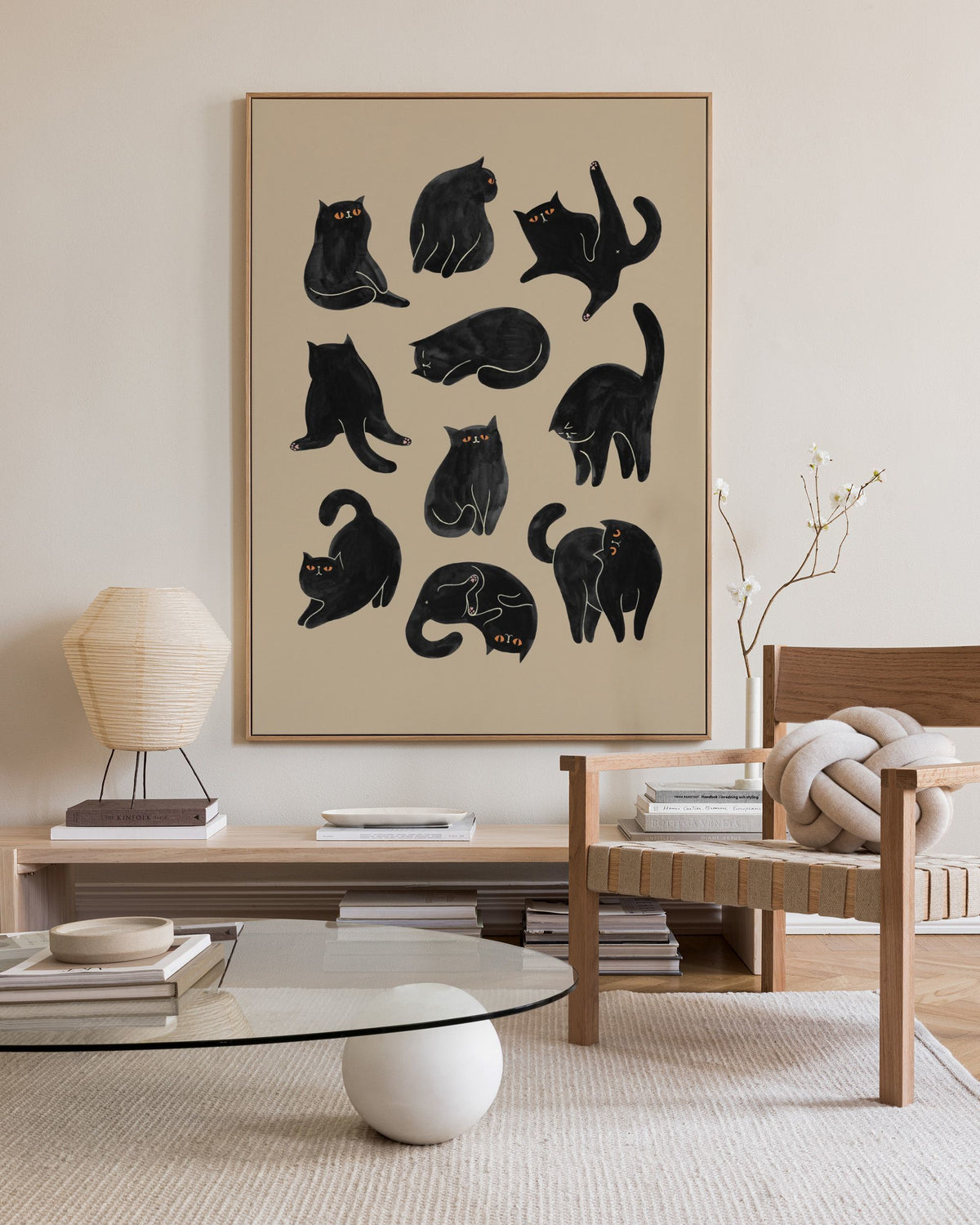 Kitty Yoga Canvas print