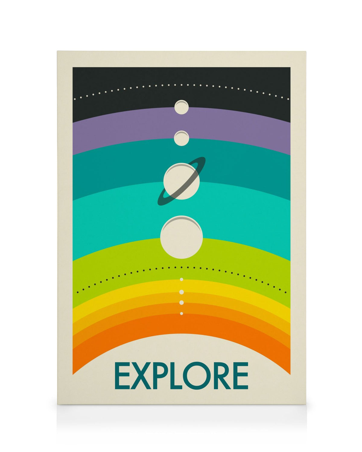 Jazzberry Blue - Rainbow Solar System Canvas print