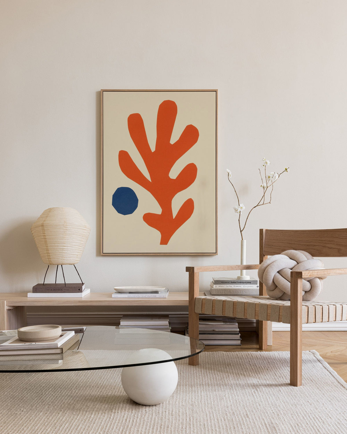 Cutout Coral Canvas print