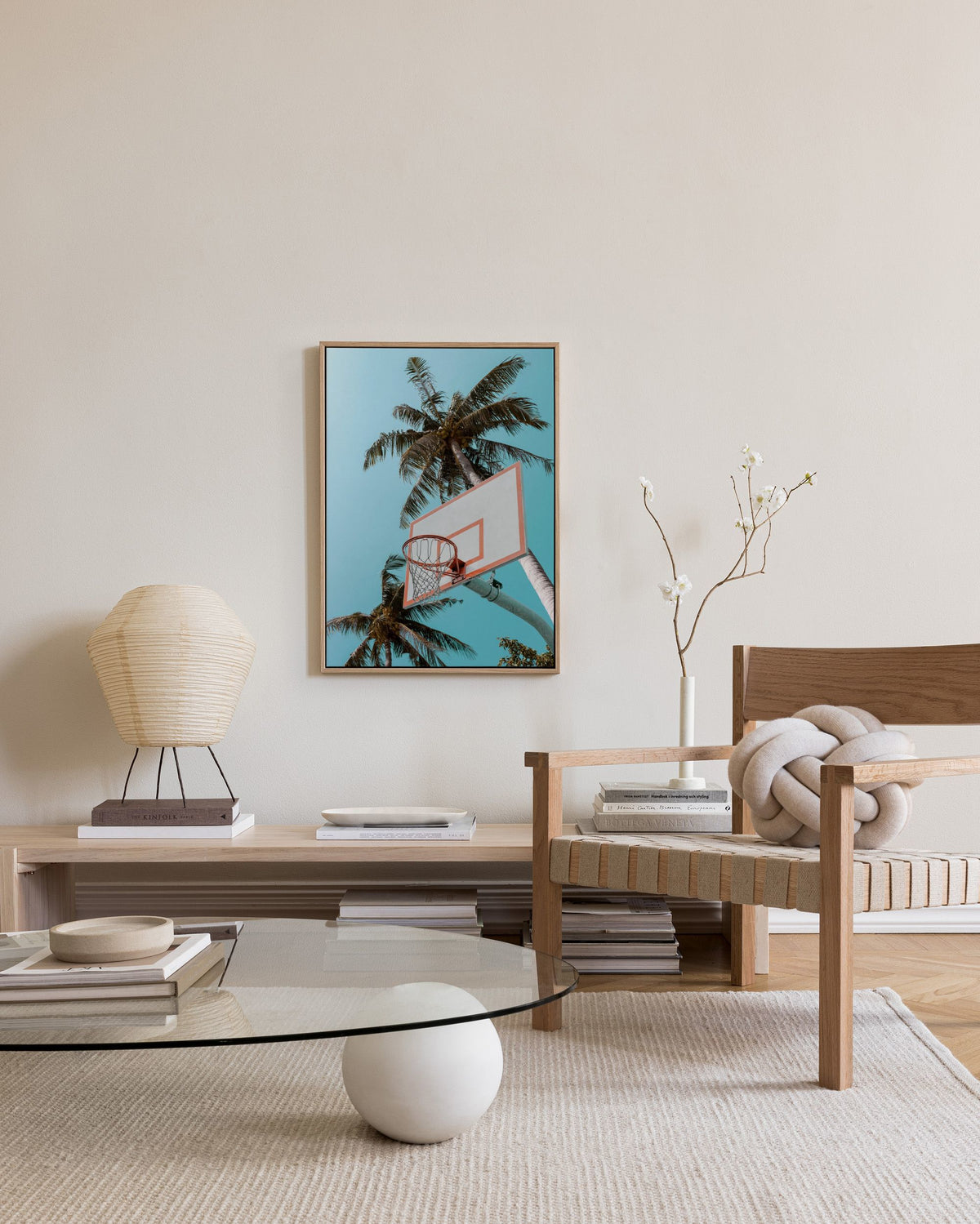 Basketball Palms Canvas print