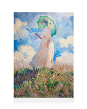 Monet - Woman with a Parasol, facing left Canvas print