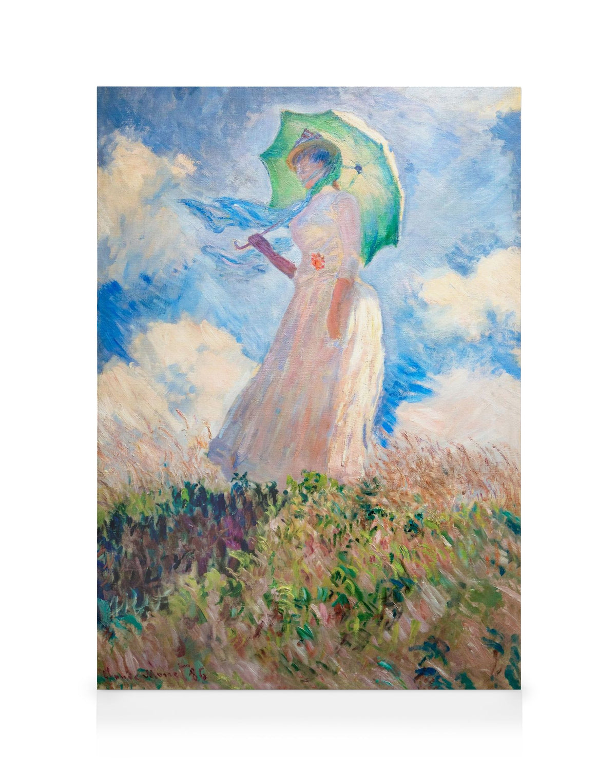 Monet - Woman with a Parasol, facing left Canvas print