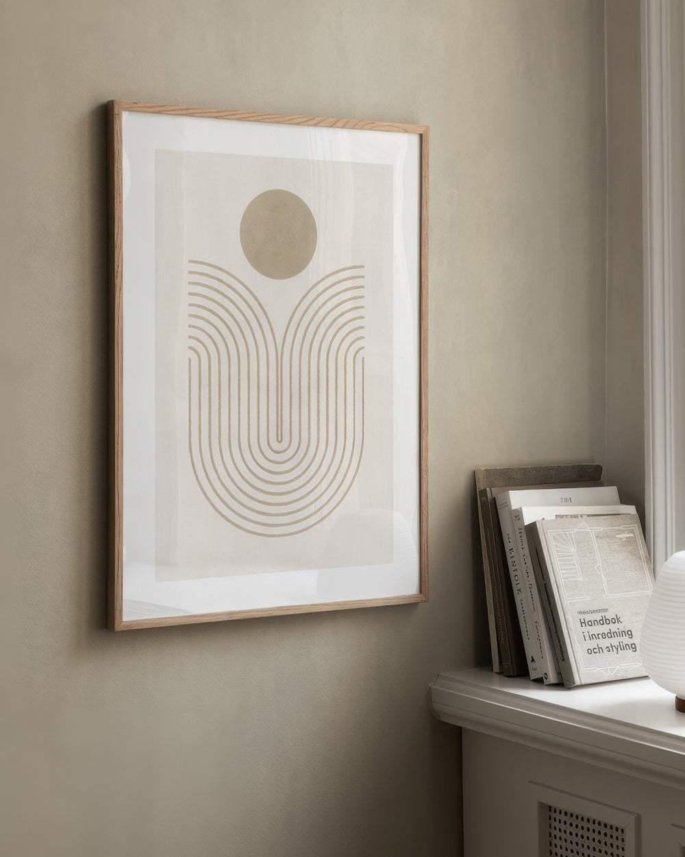 Graphic Shapes and Curves No1 Print