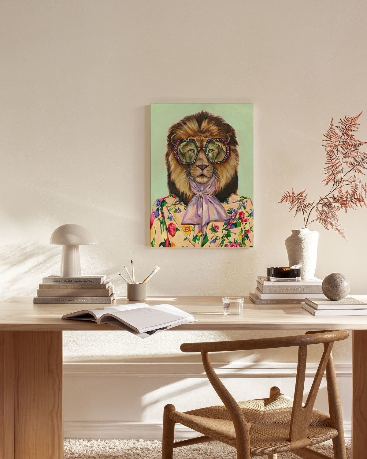 Heather Perry - Artsy Lion Canvas print