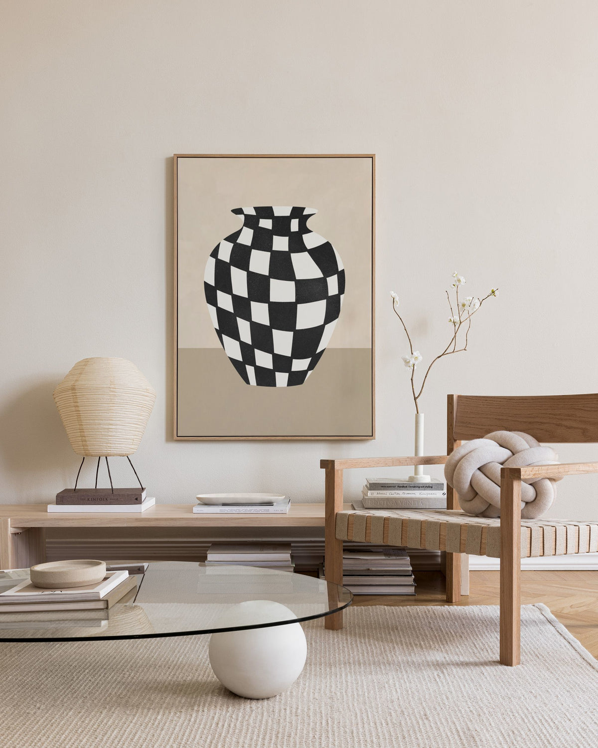 Chequer No2 Canvas print