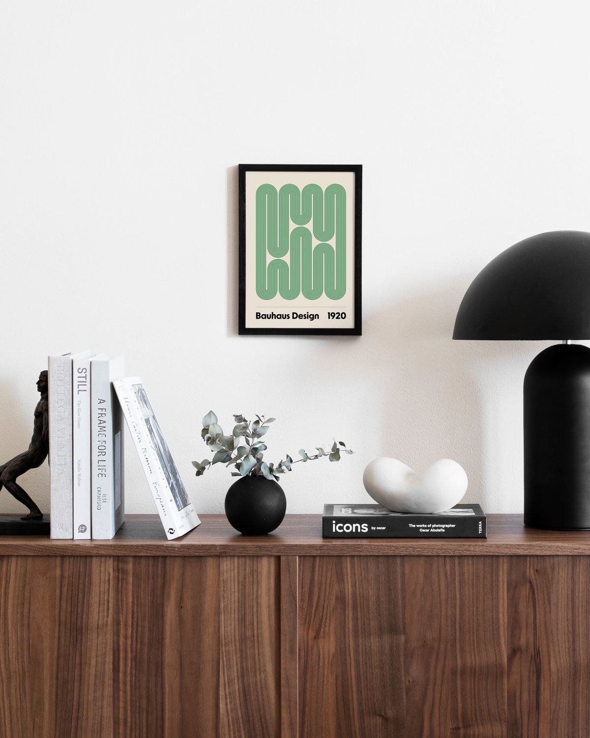 Bauhaus Design Swirls Print