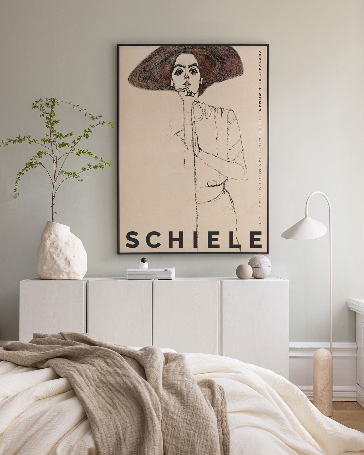 Egon Schiele - Portrait of a Woman Canvas print