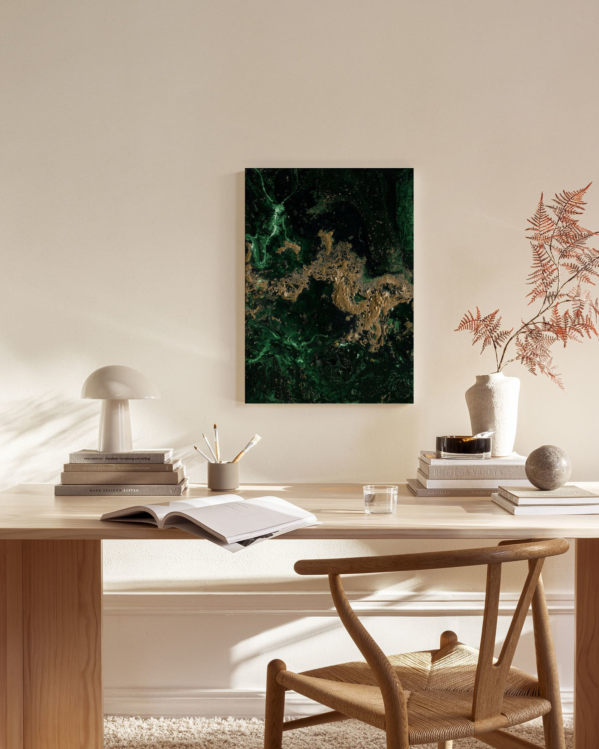 Green Gold Canvas print