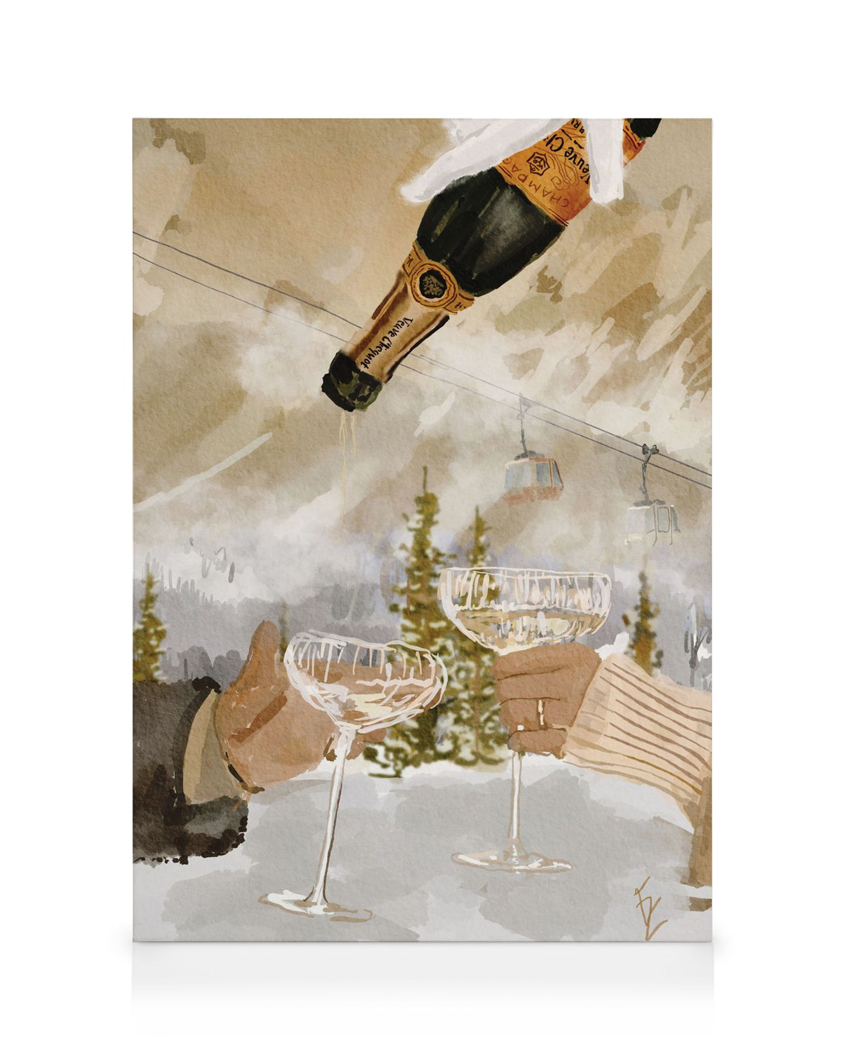 Ekaterina Zagorska - Winter Champagne Canvas print