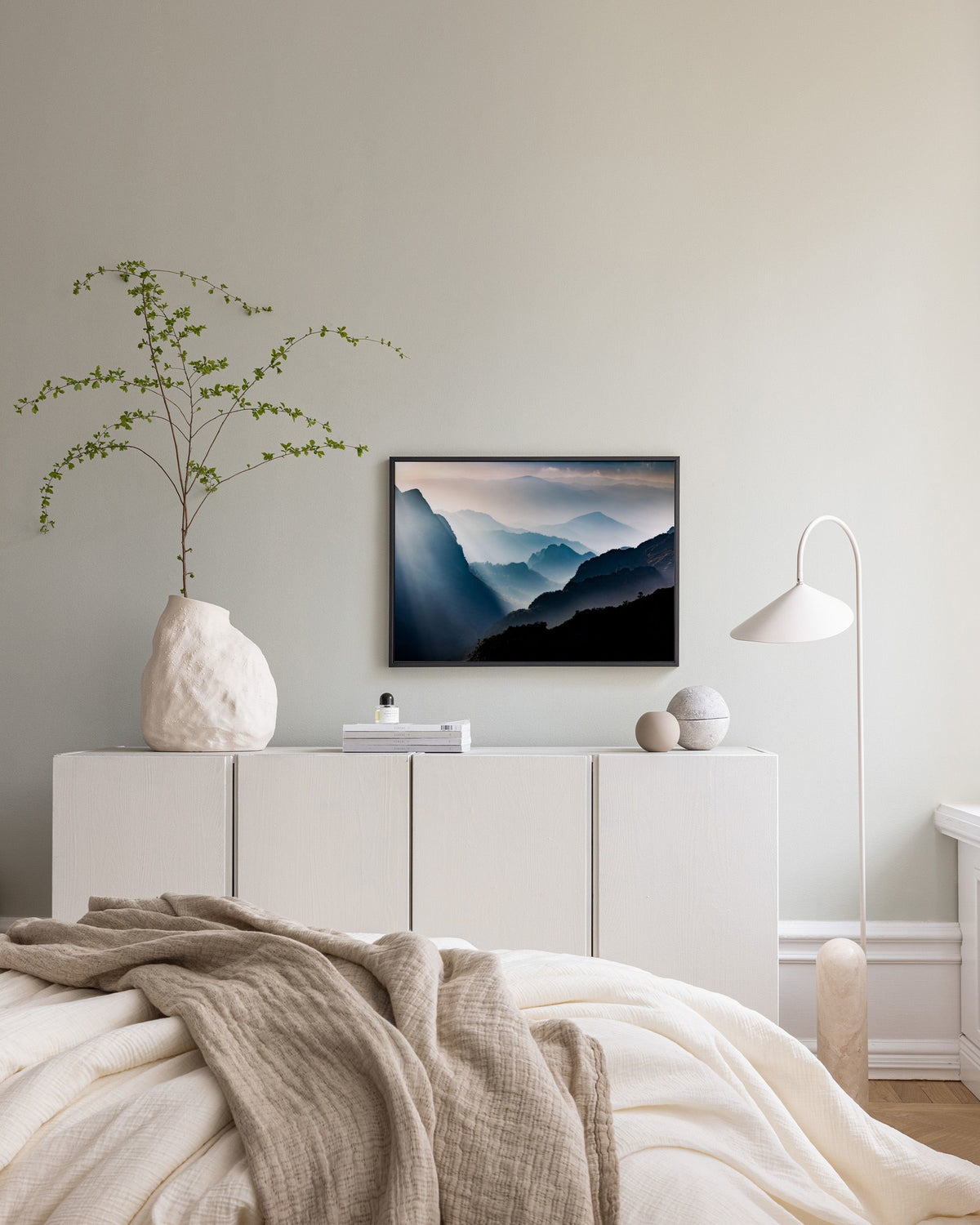 Foggy Mountain View Canvas print