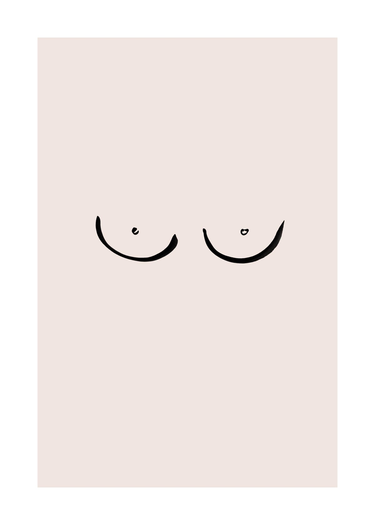 Boobs Drawing Print