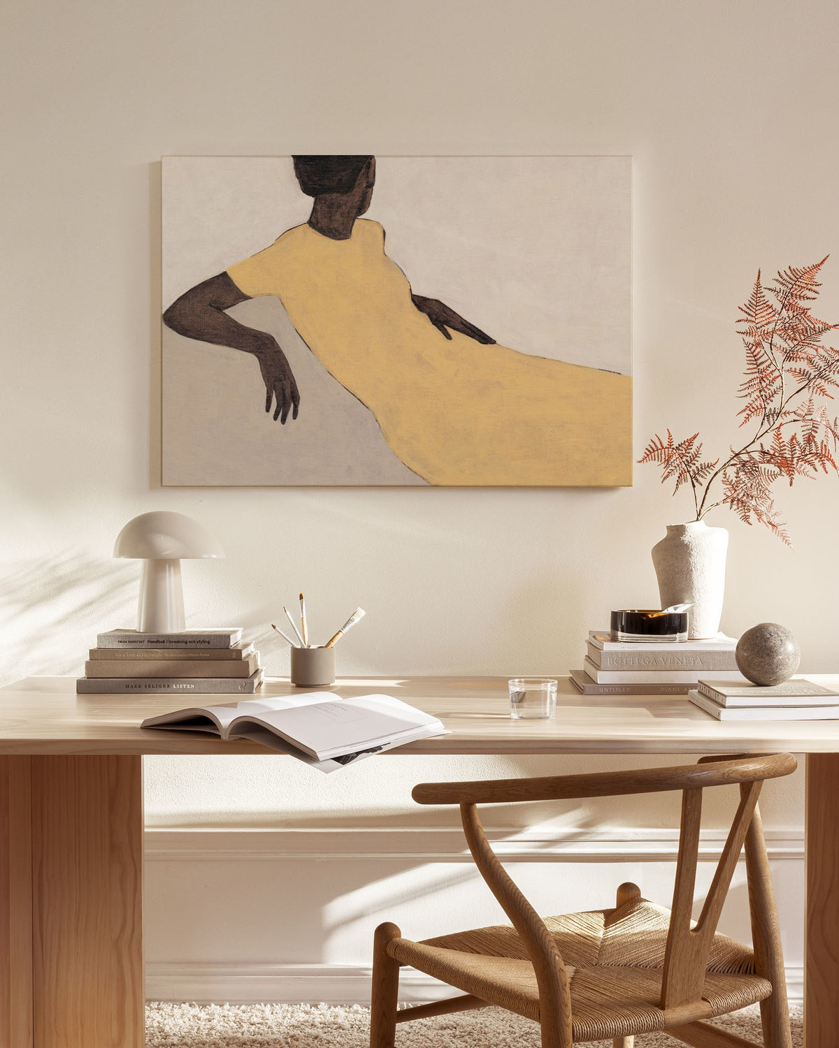 Yellow Dress Canvas print