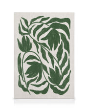 Green Botanical on Linen Canvas print