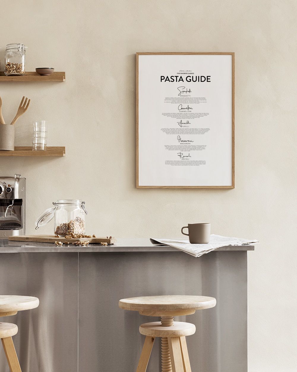 Five Pasta Classics Print