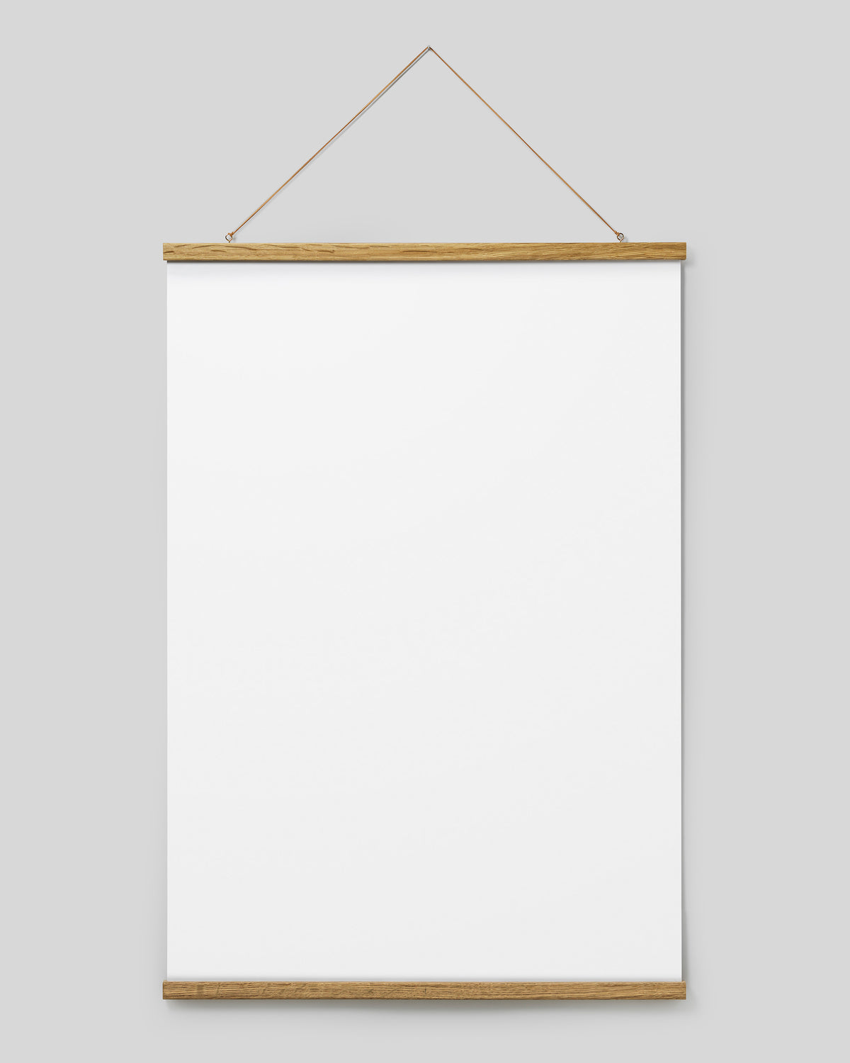 Poster hanger oak 71 cm, magnet fastener