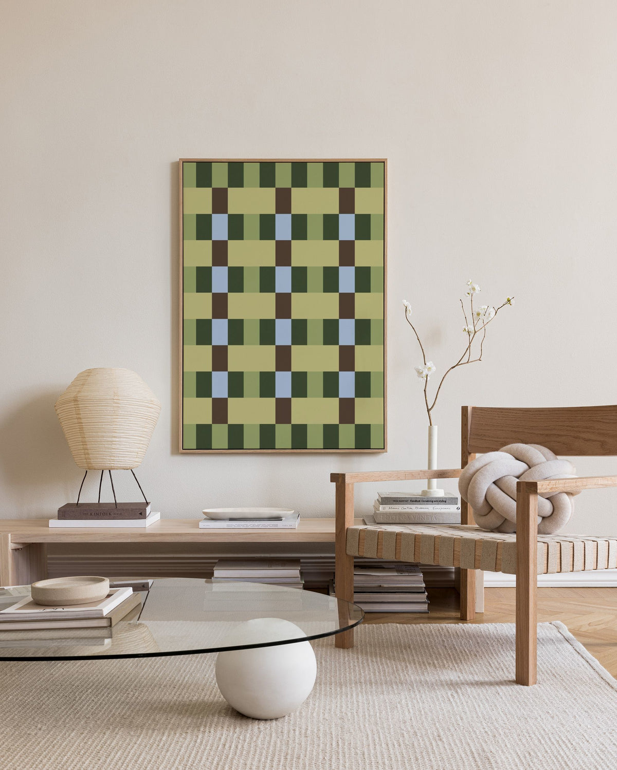Green Pattern Canvas print