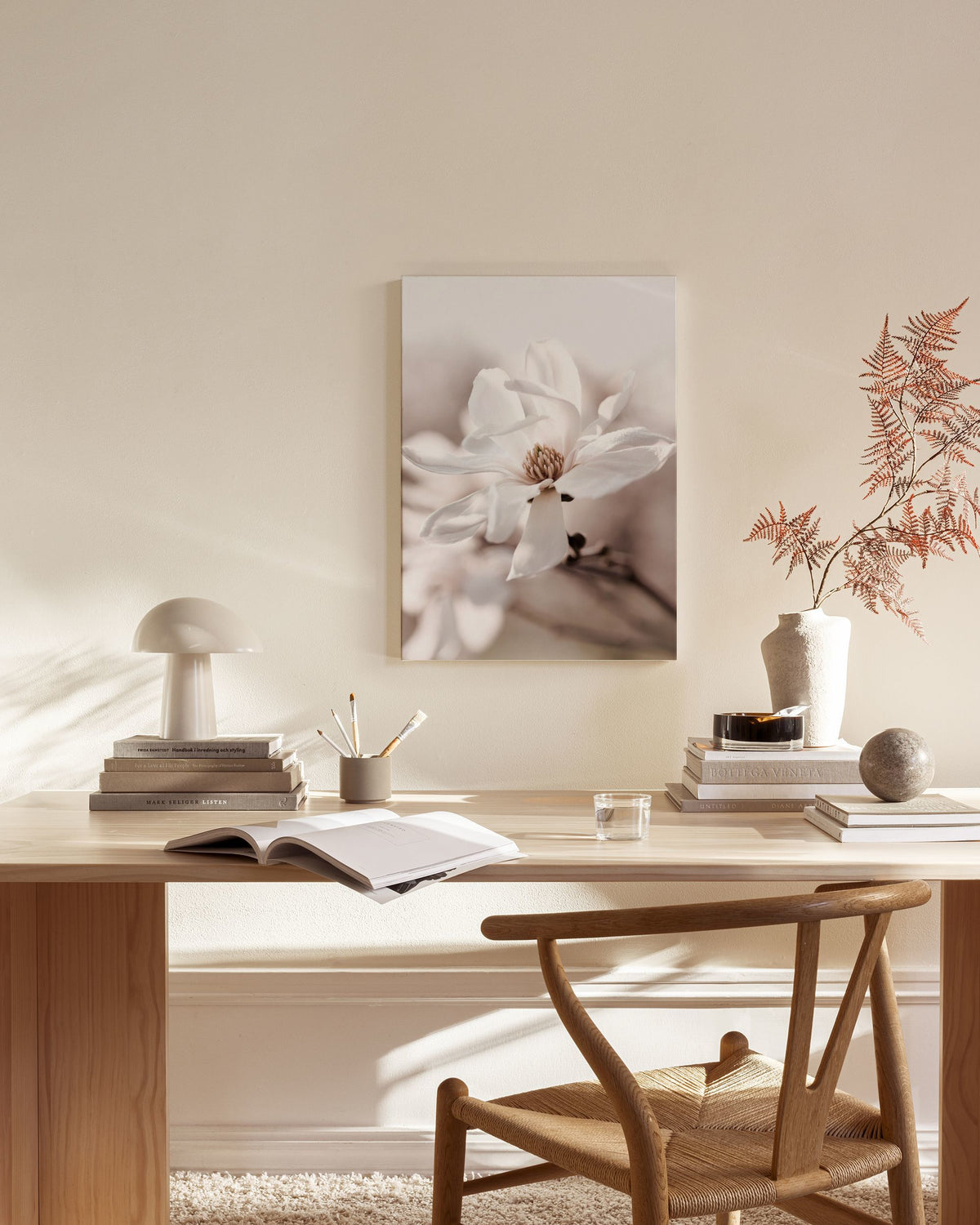 Star Magnolia Blossom Canvas print