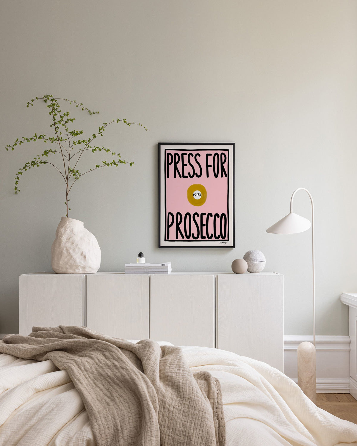 Nephthys Foster - Press for Prosecco Canvas print