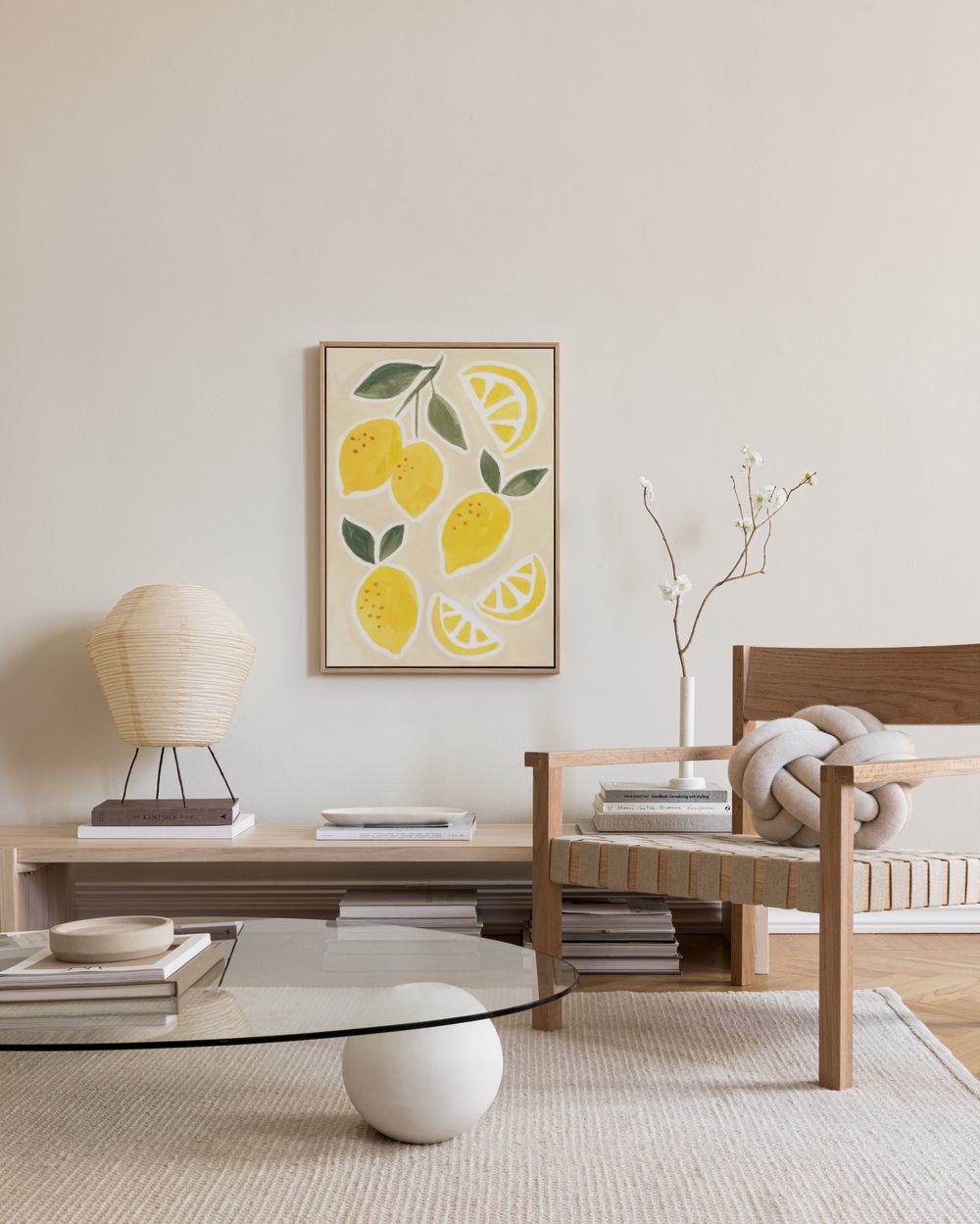 Sunny Lemons Canvas print