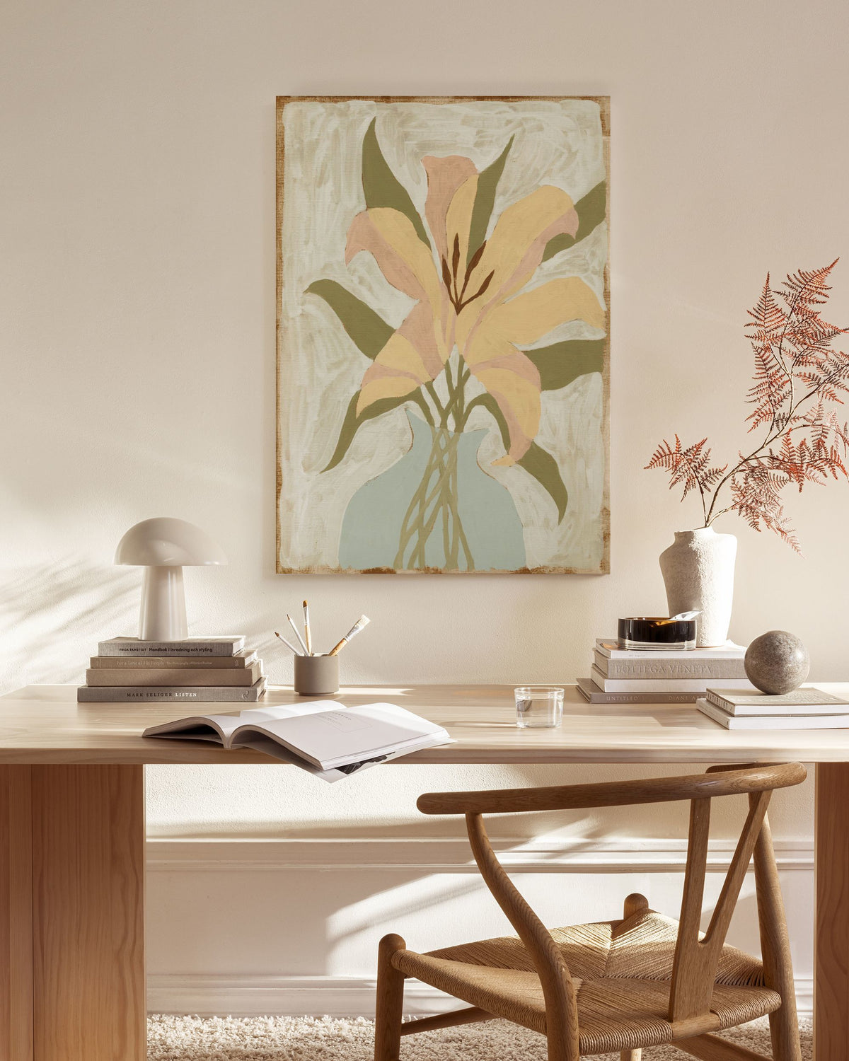 Lily in Vase Canvas print