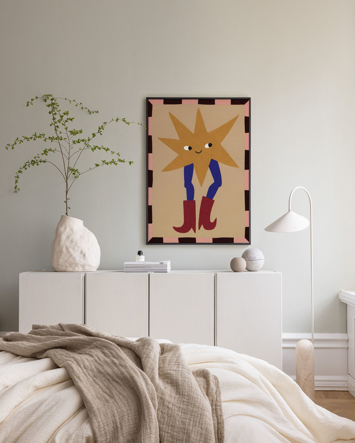 Star in Boots Canvas print