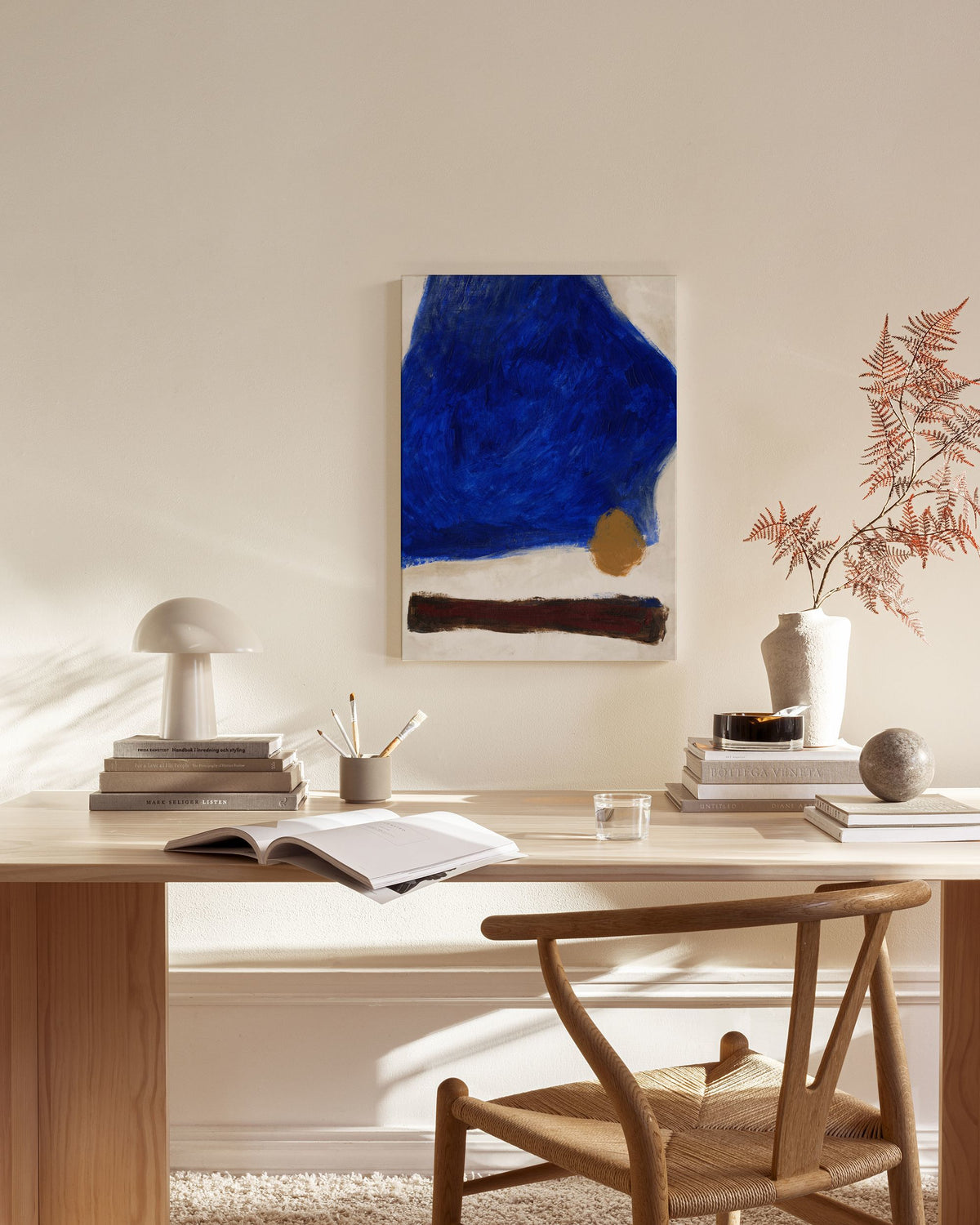 Bold Blue Canvas print