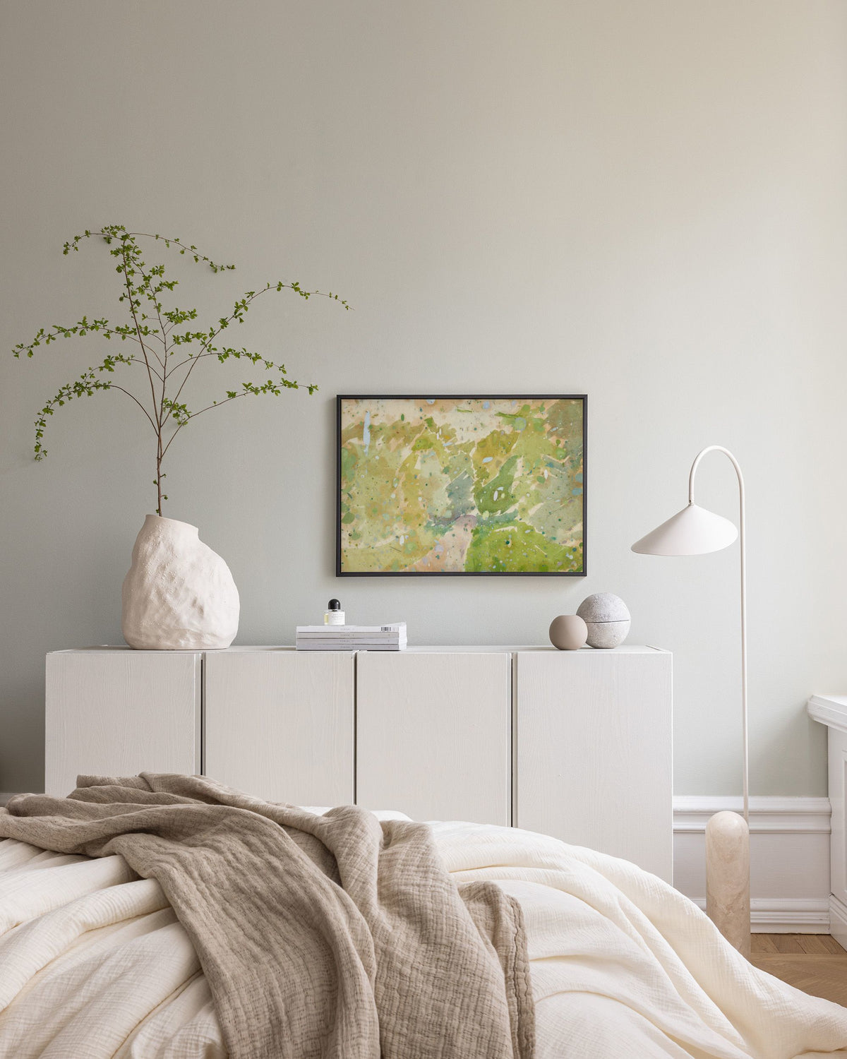 Edvard Weie - Color Study for Road through the Forest Canvas print