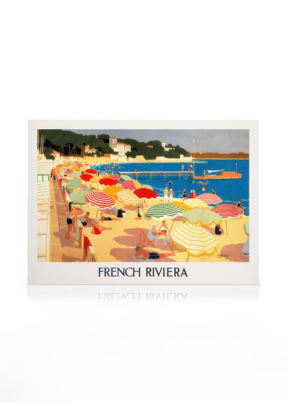 French Riviera Vintage Canvas print