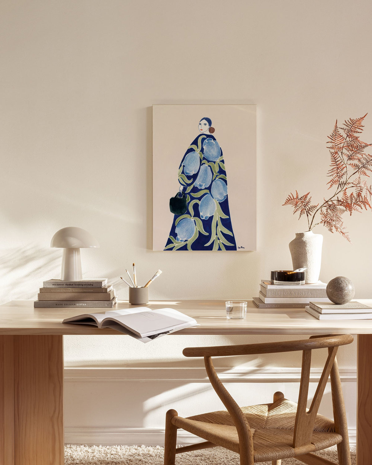 La Poire - Turquoise Coat Canvas print