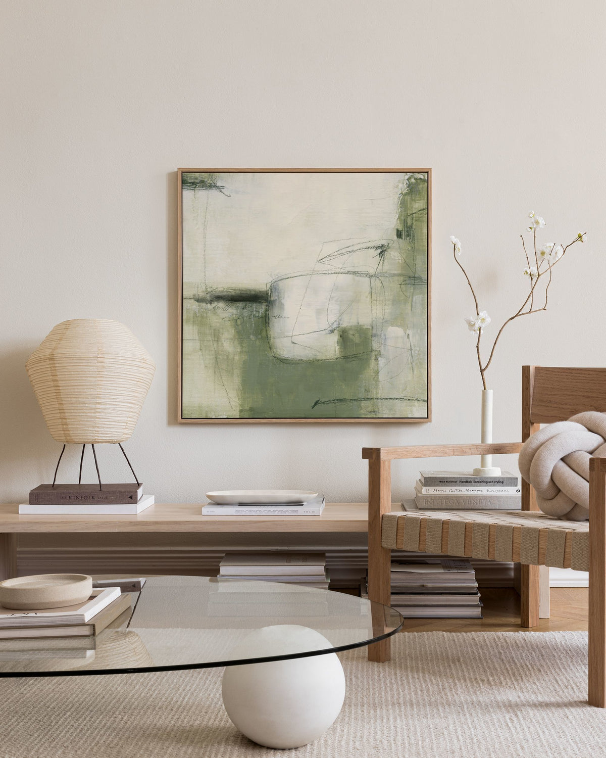 Contemporary Greens No2 Canvas print