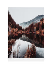 Autumn Lake Canvas print